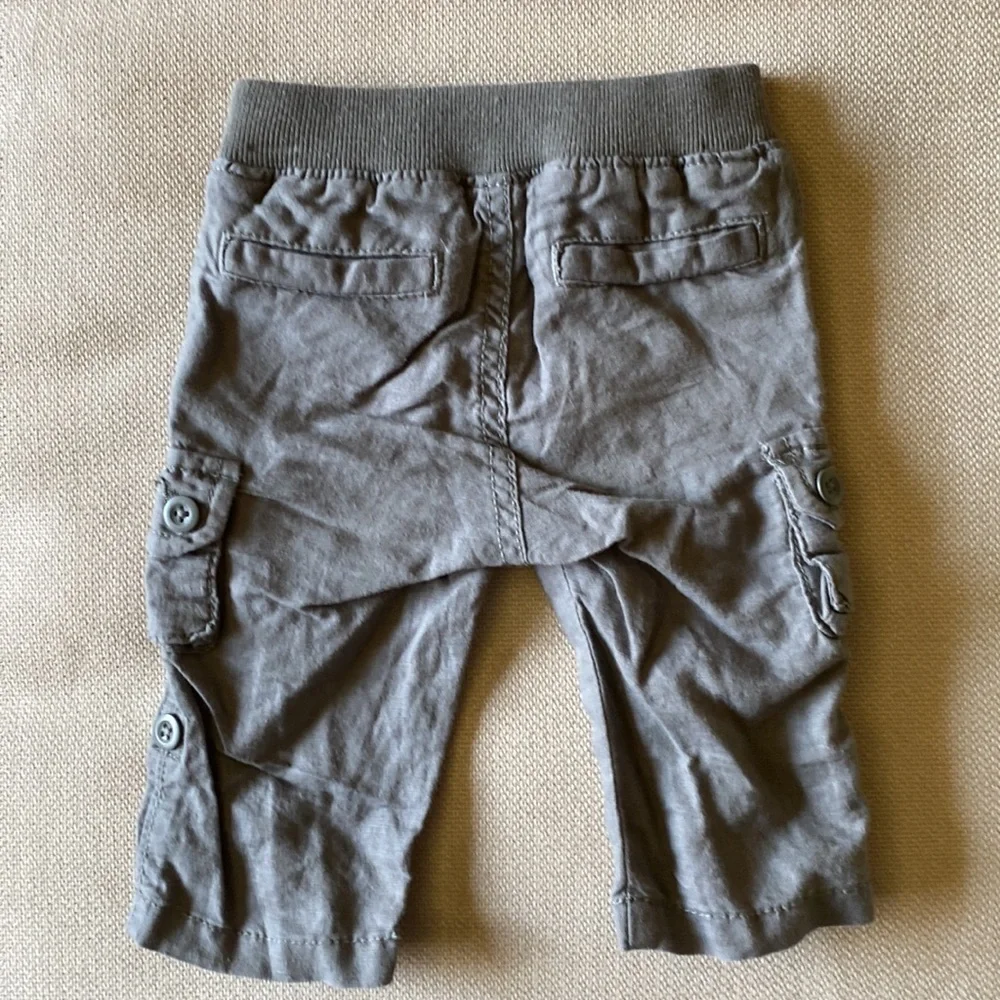 Babygap polo and linen pants size 0-3months